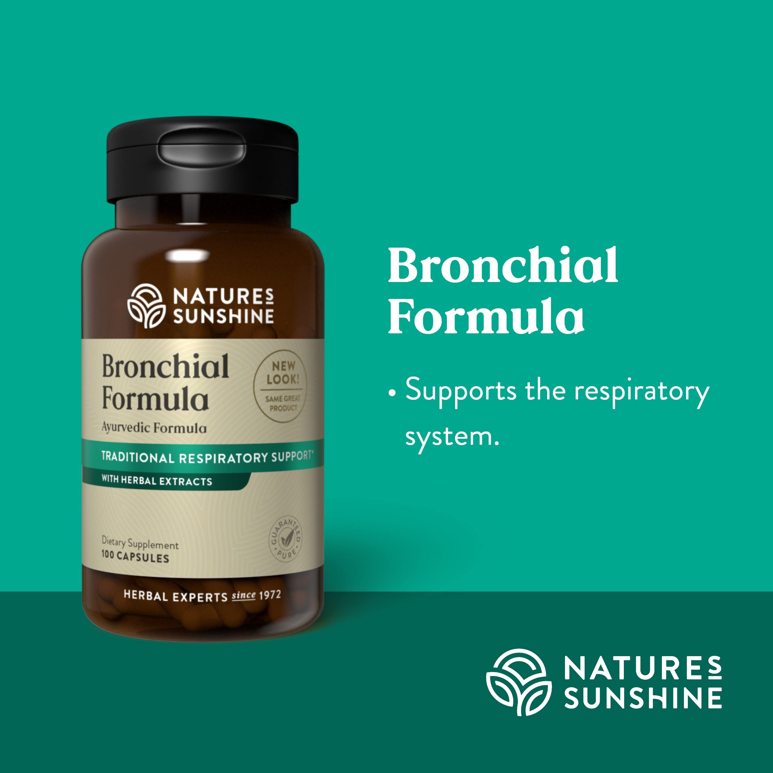 Nature's Sunshine Bronchial Formula label detail provides ingredient overview.