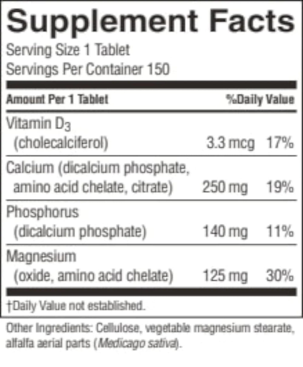 Nature's Sunshine Calcium Plus bottle shown for daily supplementation.