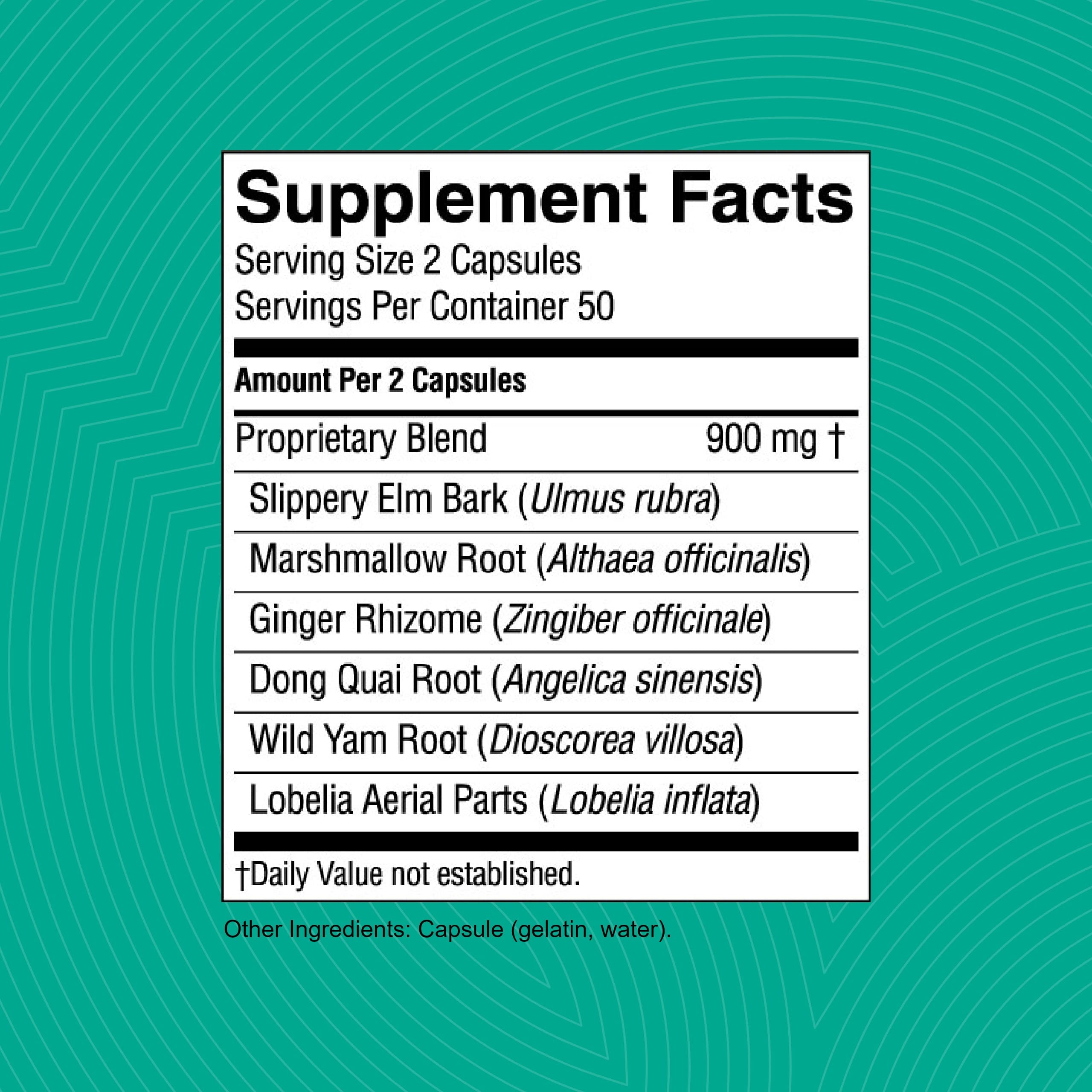 Nature's Sunshine CLT-X marshmallow root capsules support mucous membranes comfort