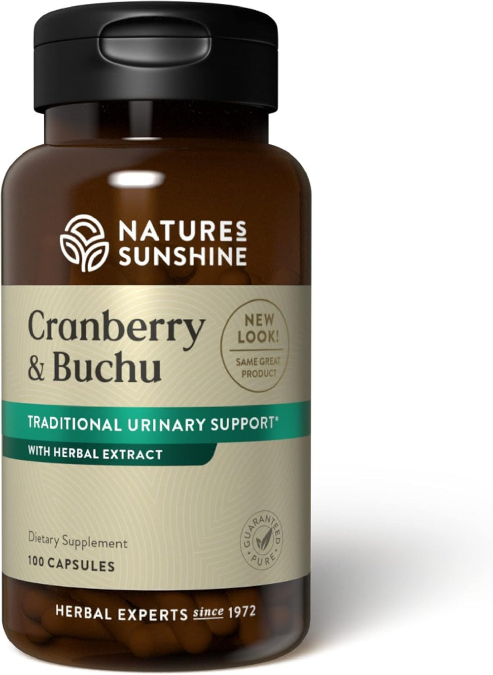 Nature's Sunshine Cranberry & Buchu Concentrate bottle showing quality herbal blend