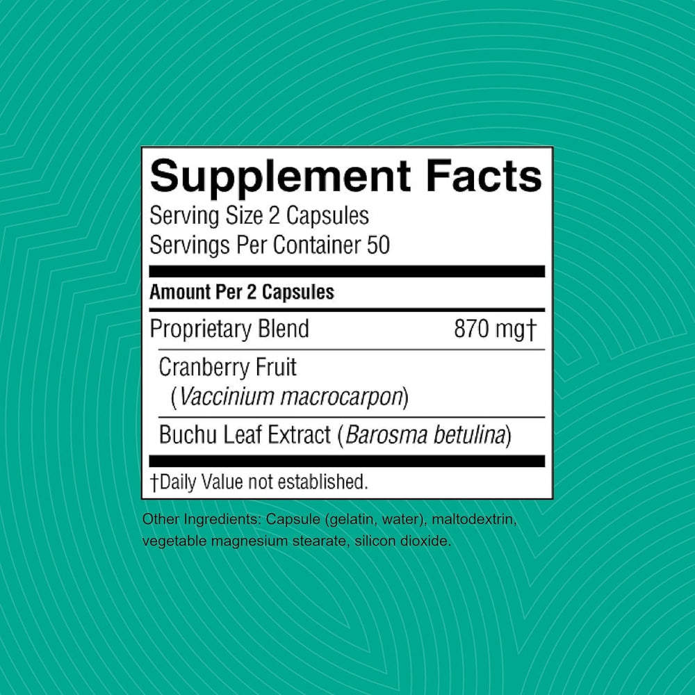 Capsules closeup of Nature's Sunshine Cranberry & Buchu Concentrate