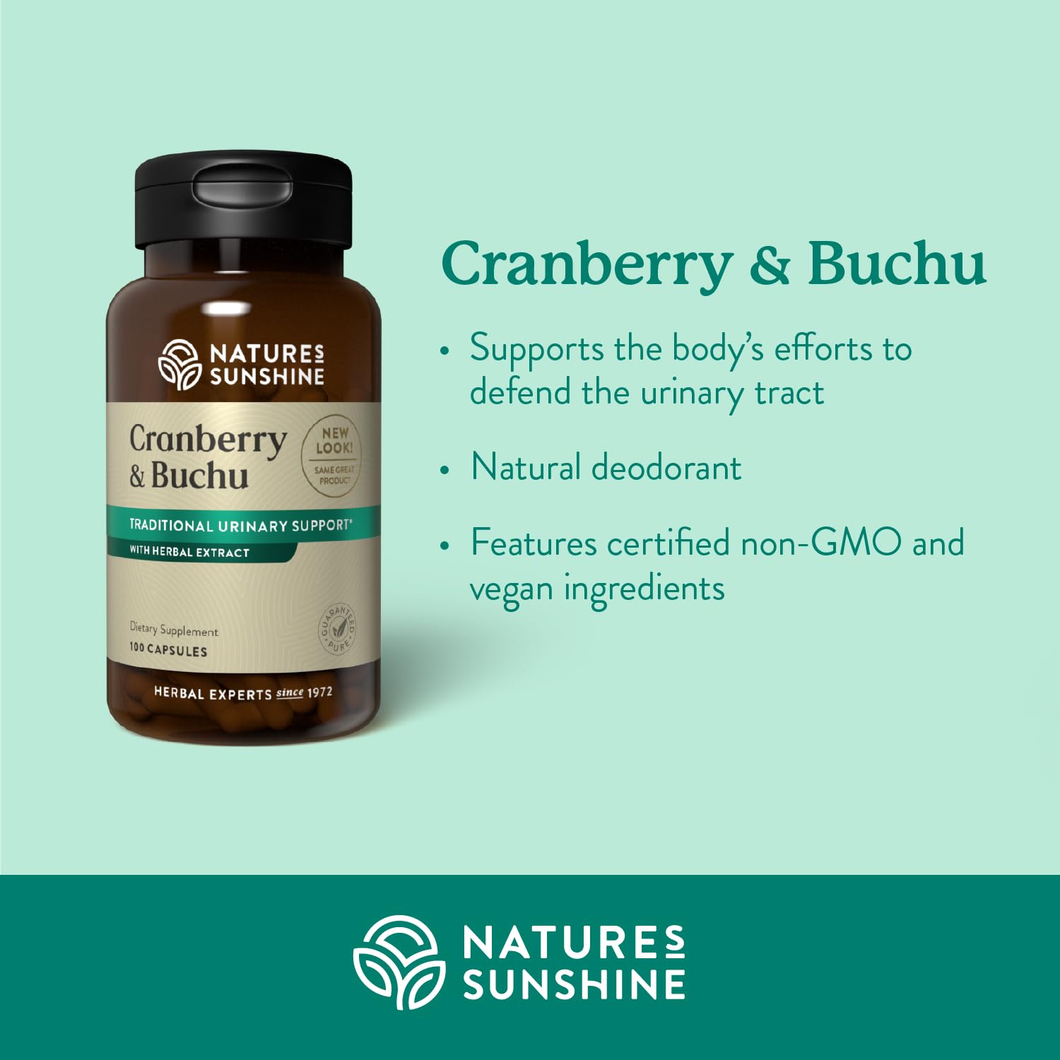 Pour of Nature's Sunshine Cranberry & Buchu Concentrate for easy dosing