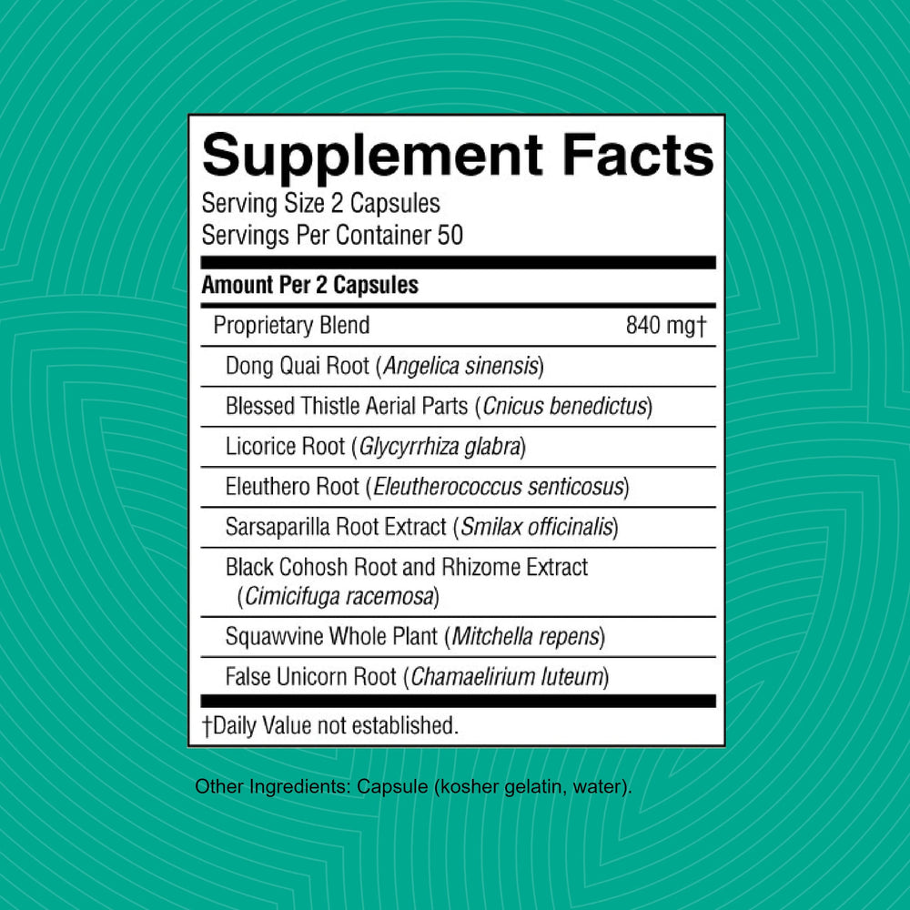 Nature's Sunshine C-X (100) packaging with citrus accents for daily vitamins.