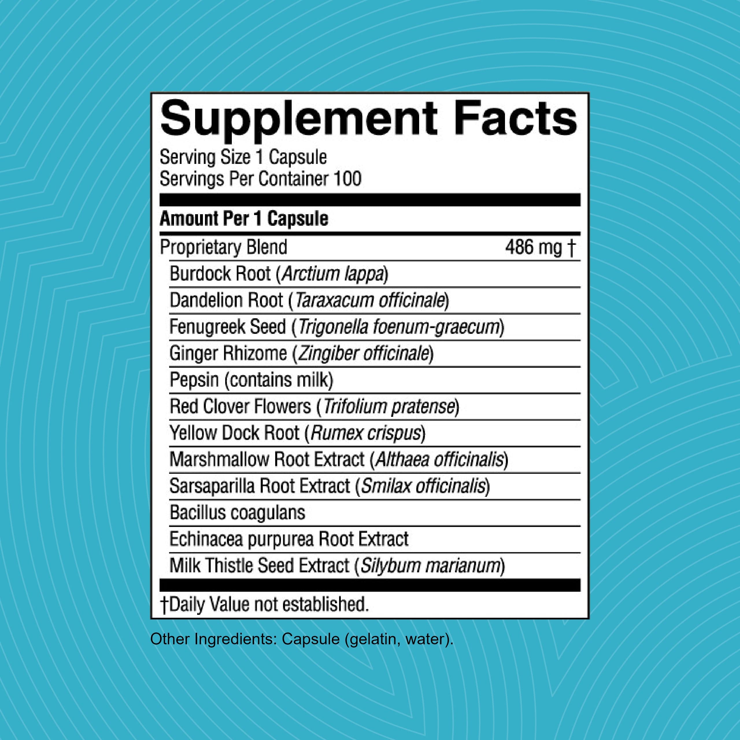 Nature's Sunshine Enviro-Detox label detail communicates product purpose and quality