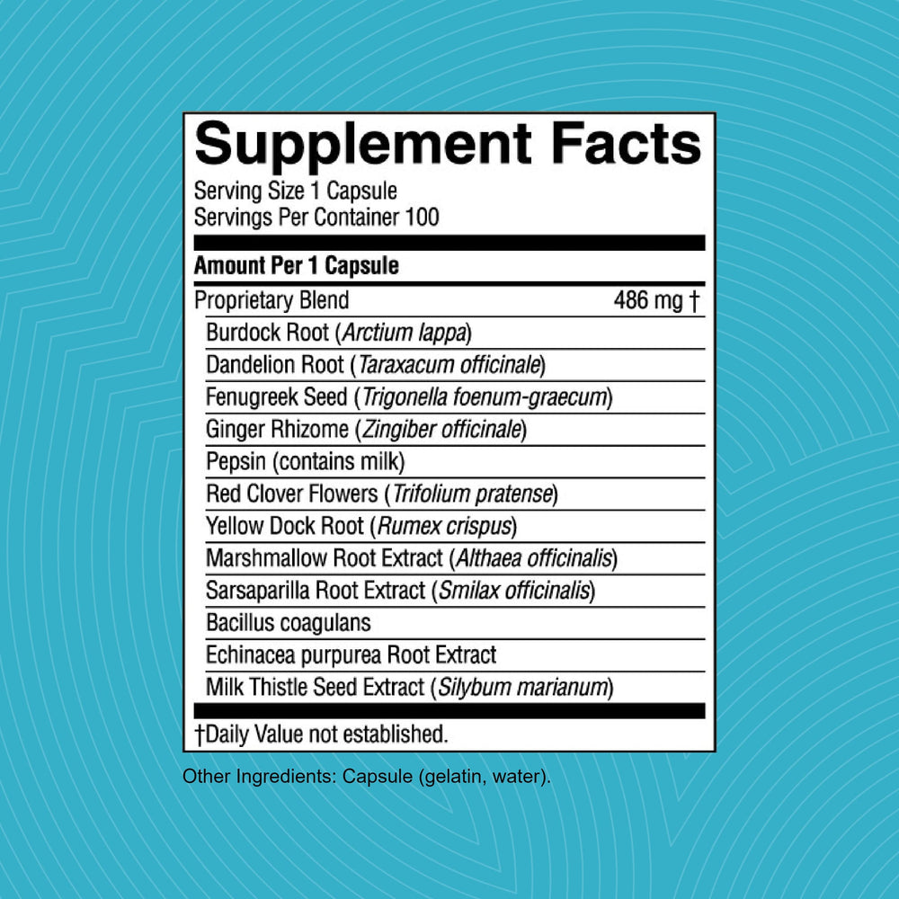 Nature's Sunshine Enviro-Detox label detail communicates product purpose and quality