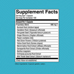 Nature's Sunshine Enviro-Detox label detail communicates product purpose and quality