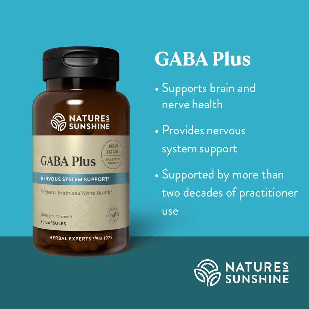 Nature's Sunshine GABA Plus label detail emphasizing kosher status