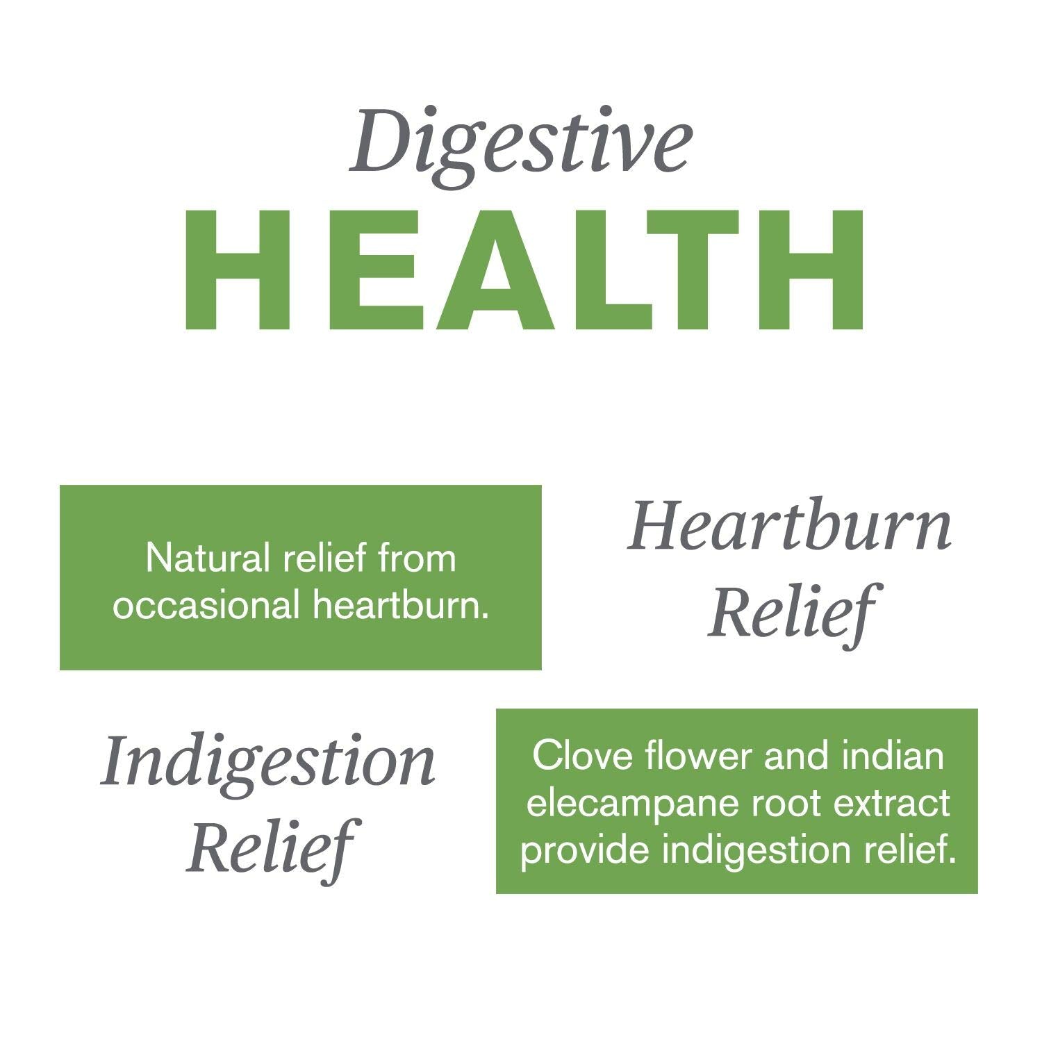 Gastro Health bottle with herbs and label, suggesting occasional indigestion relief.