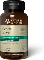 Nature's Sunshine Gentle Move bottle front, highlighting gentle daily digestive support.