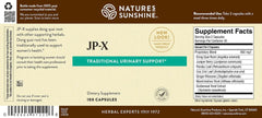 Nature's Sunshine JP-X capsules ready for daily intake in a bottle.