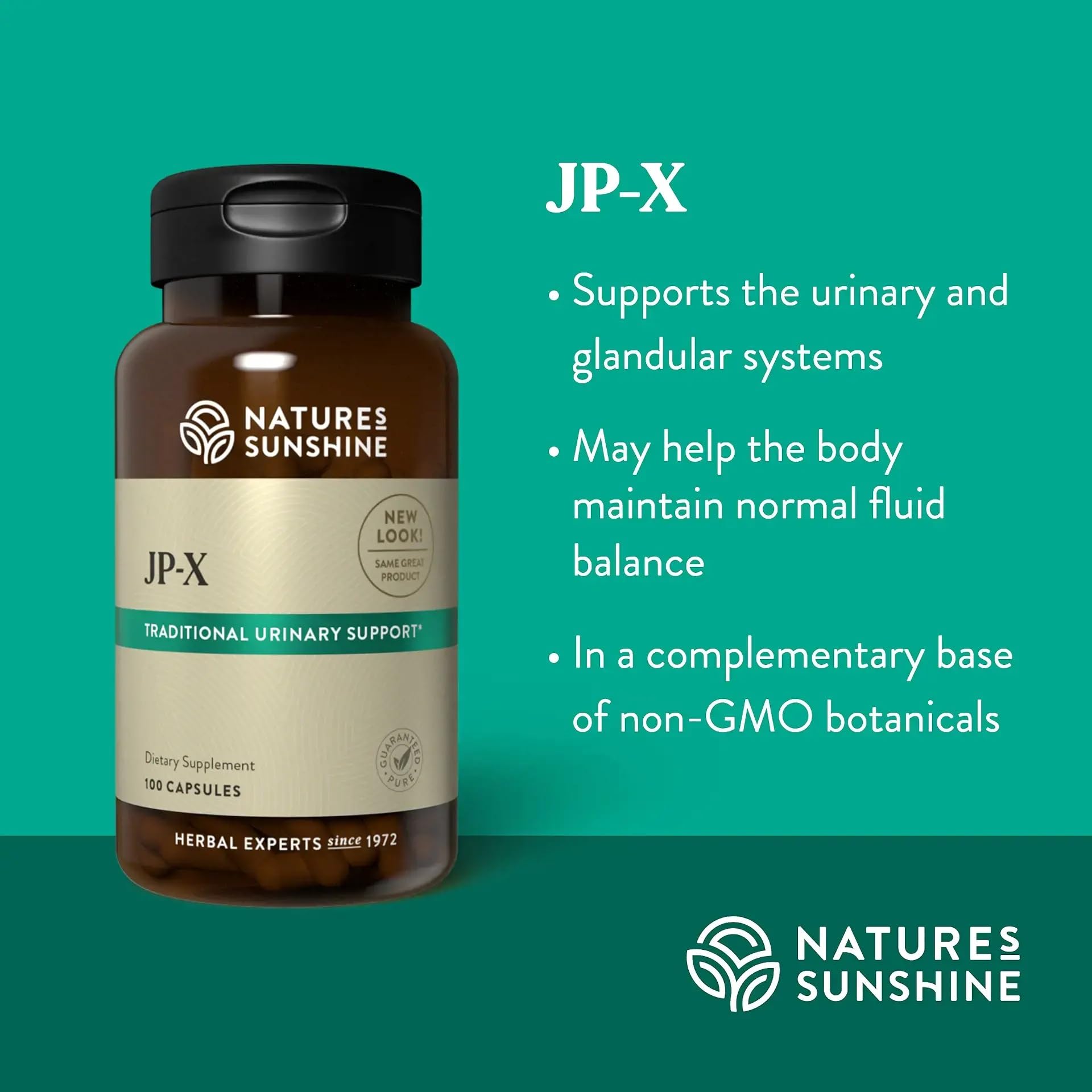 Nature's Sunshine JP-X label displays ingredients and usage guidance clearly.