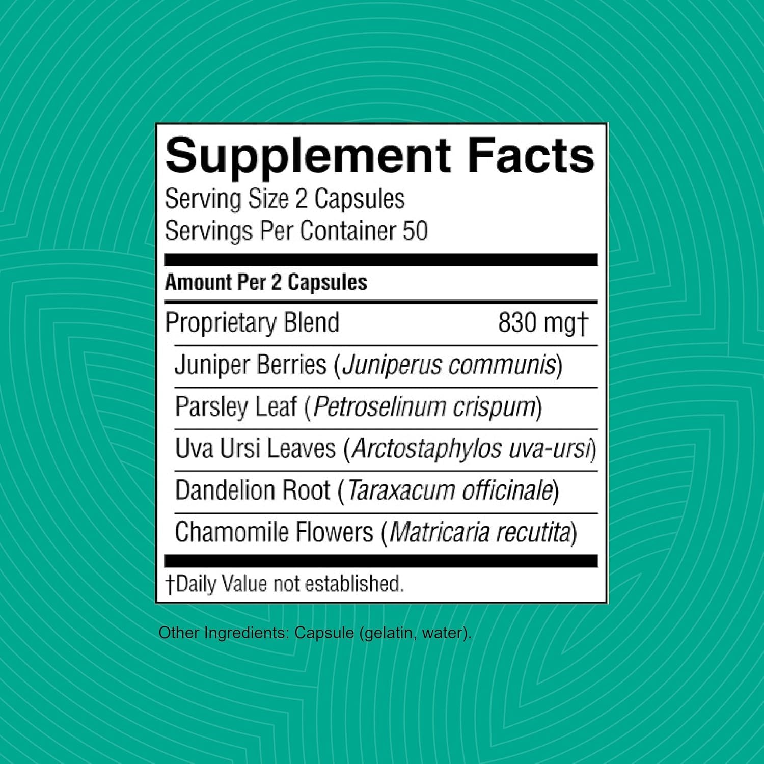 Nature's Sunshine Kidney Activator capsule pour shows convenient daily dosing for kidney support.