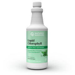 Nature's Sunshine Liquid Chlorophyll bottle shown for daily detox support