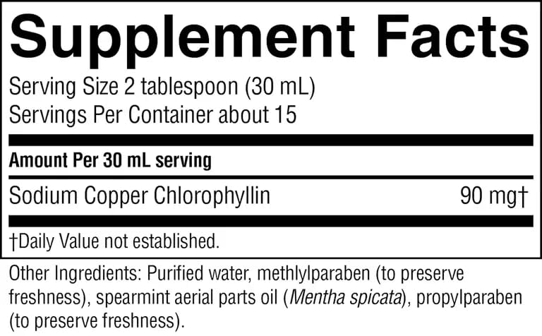 Lifestyle-shot of morning routine with chlorophyll drops in water
