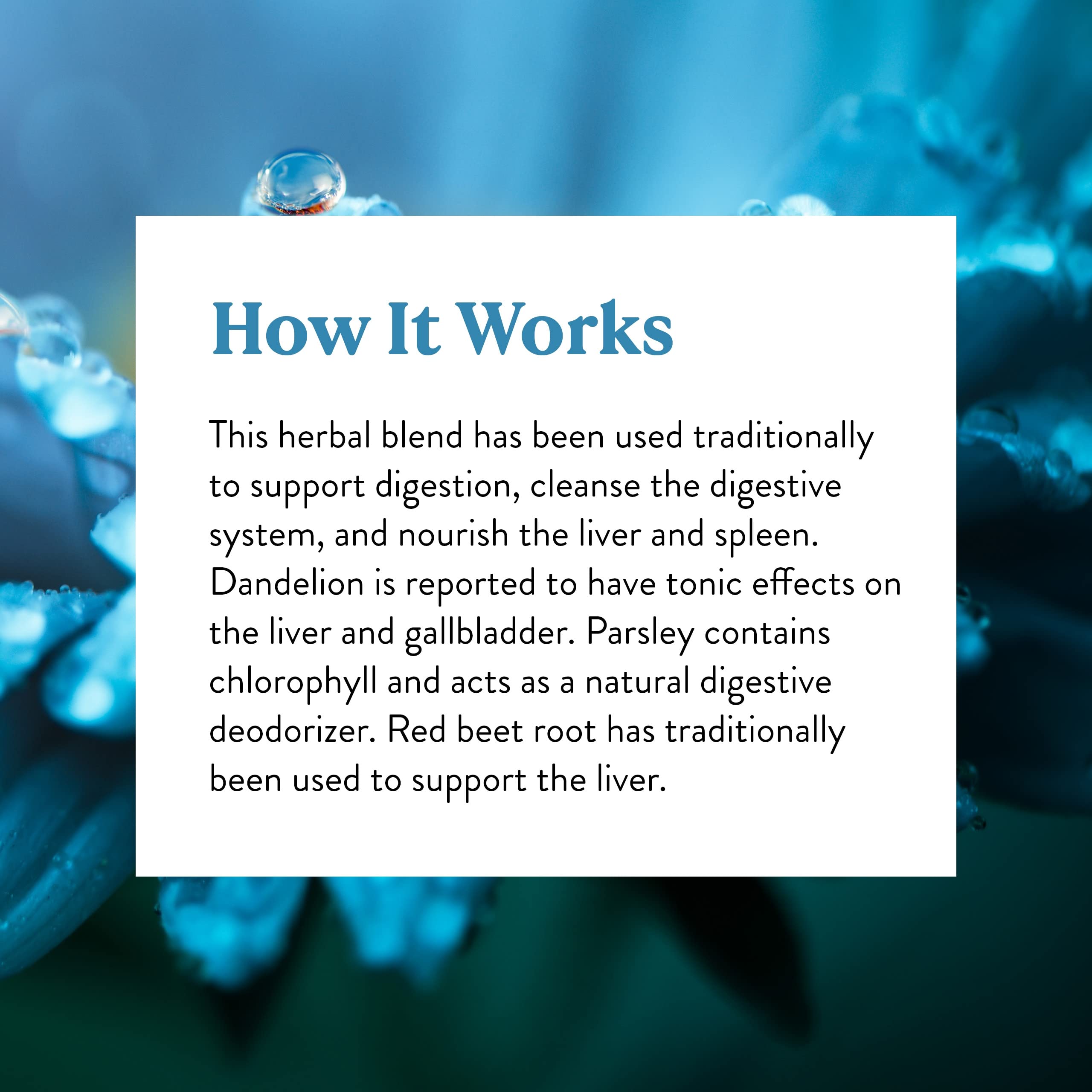 Parsley adds chlorophyll and natural digestive deodorizer in LIV-J.