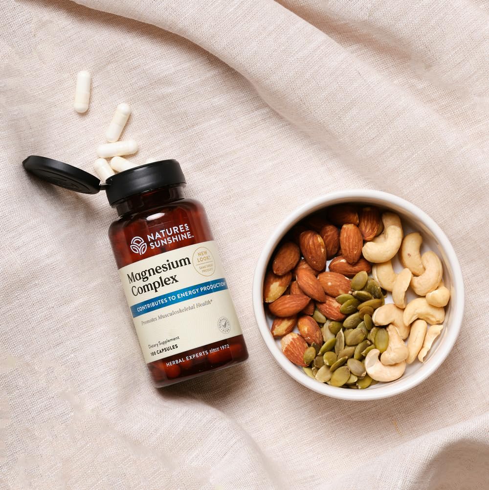 Nature’s Sunshine Magnesium Complex made-in-USA badge signals quality and testing