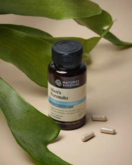 Nature's Sunshine Men's Formula capsules close-up showing the nutrient blend.