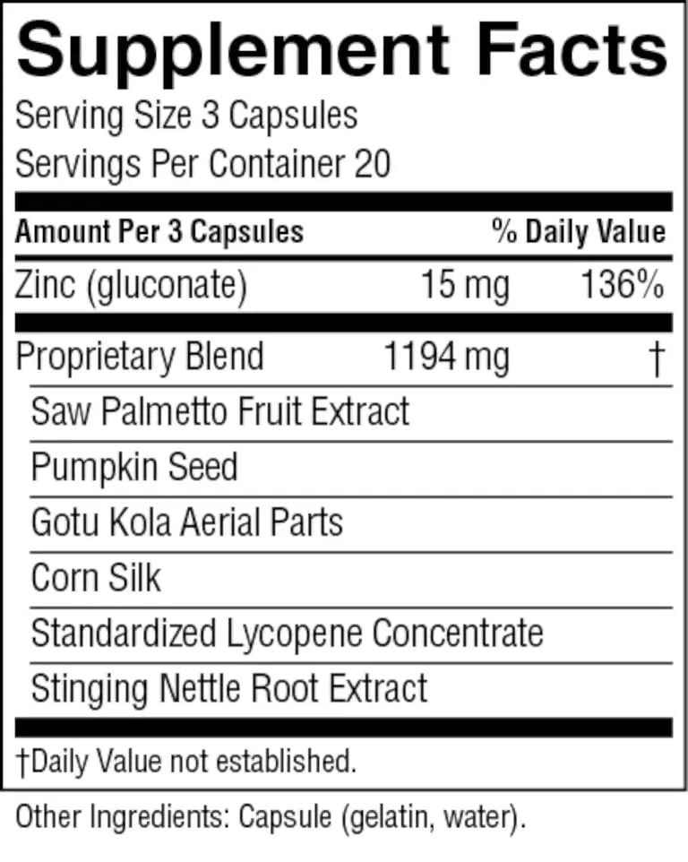 Nature's Sunshine Men's Formula lycopene ingredient close-up highlighting antioxidant potential.