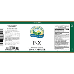 Nature's Sunshine P-X 100 Capsules packaging close-up highlighting reliable daily use.