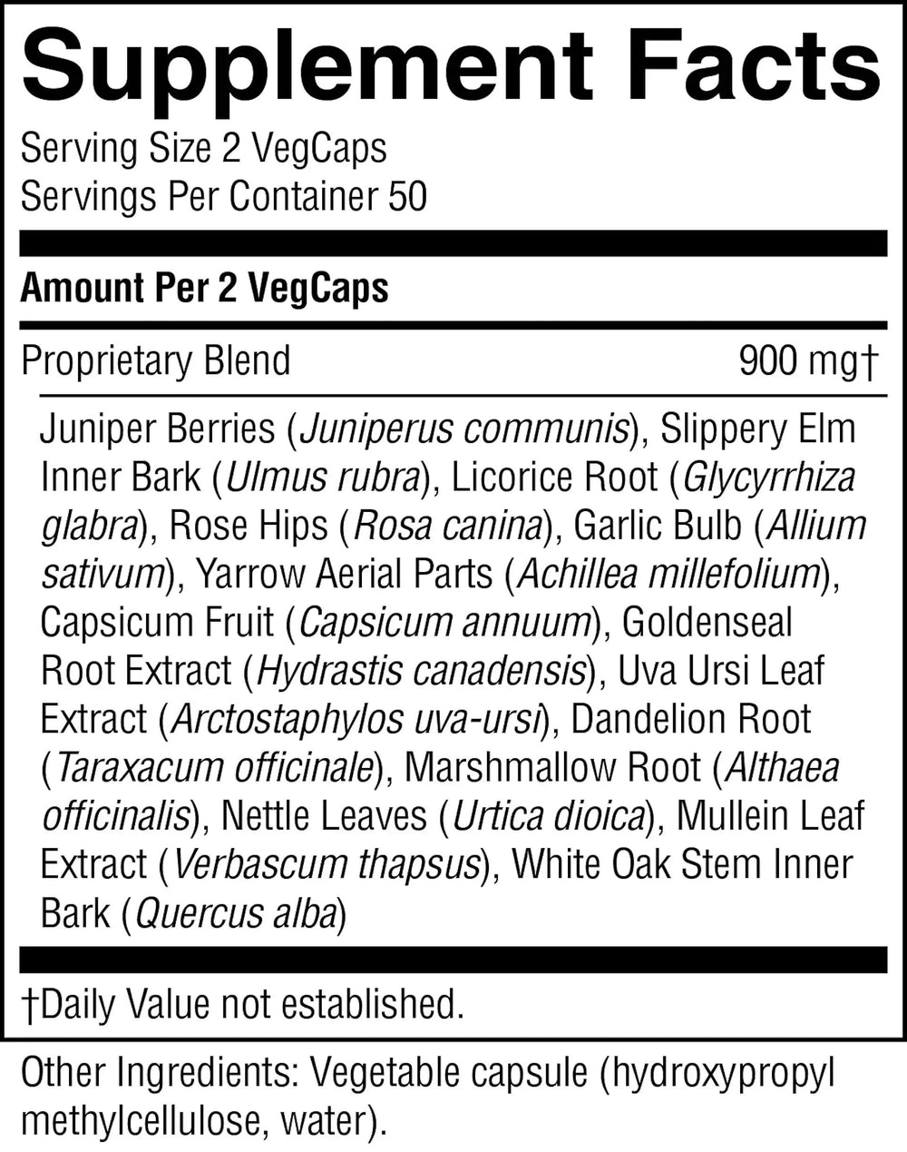 Nature's Sunshine Pro-Pancreas label detail, clean kosher formulation