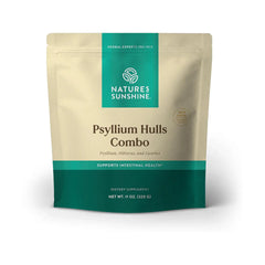 Nature's Sunshine Psyllium Hulls bottle for daily fiber support and trusted quality.