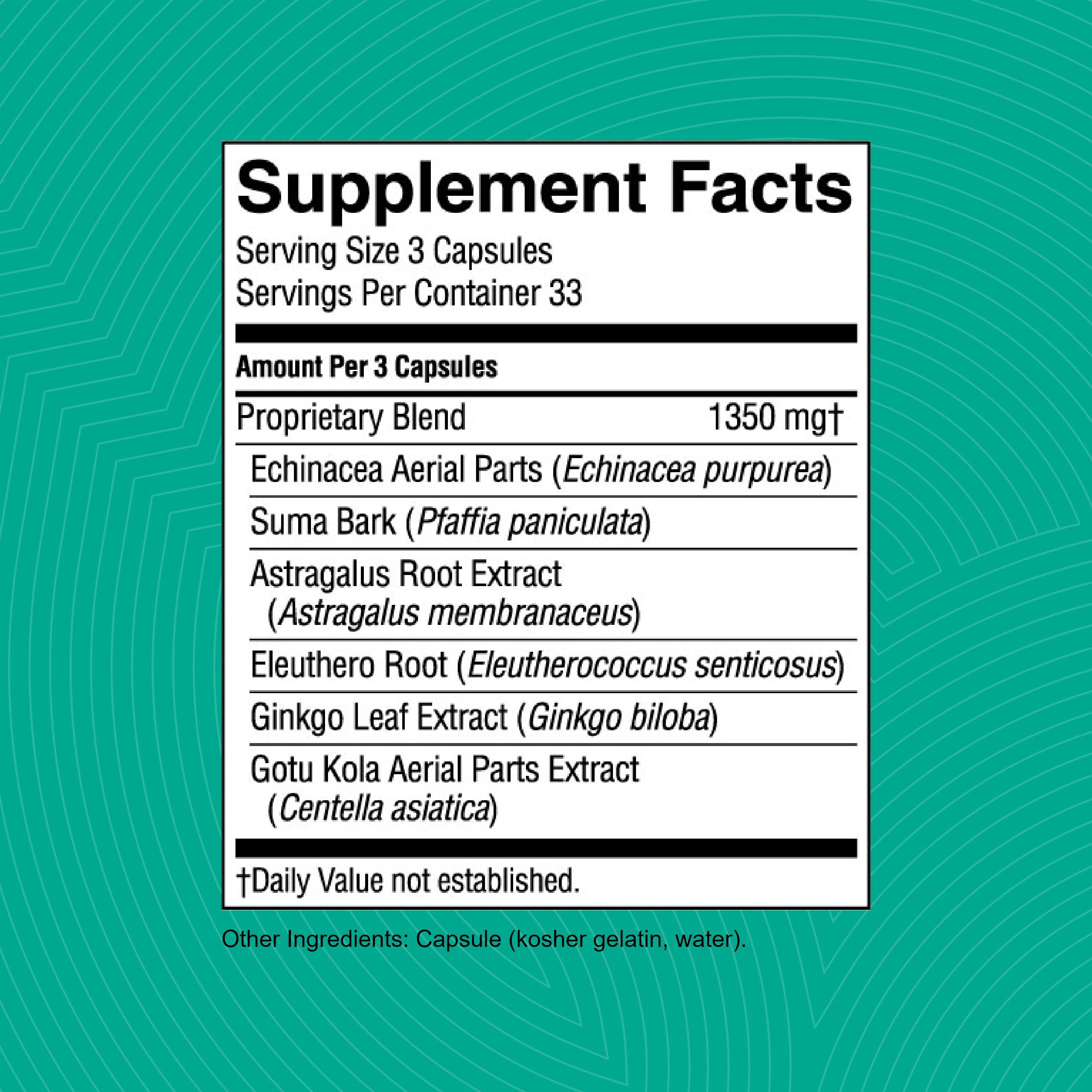 Nature's Sunshine Suma Combination capsules ready-to-take for on-the-go wellness.