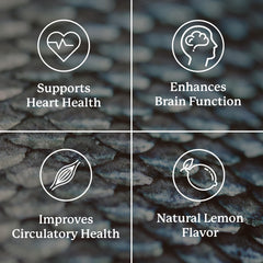 Nature's Sunshine Super Omega-3 softgels pours illustrates easy portion control.