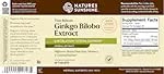 Nature's Sunshine Ginkgo Biloba label and packaging highlighting time-release design