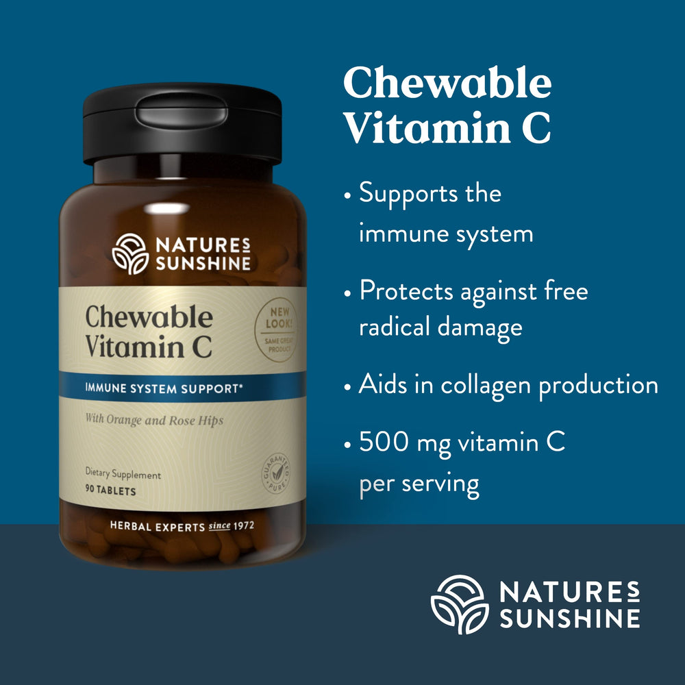 Nature's Sunshine Vitamin C natural fruit flavors hint at taste