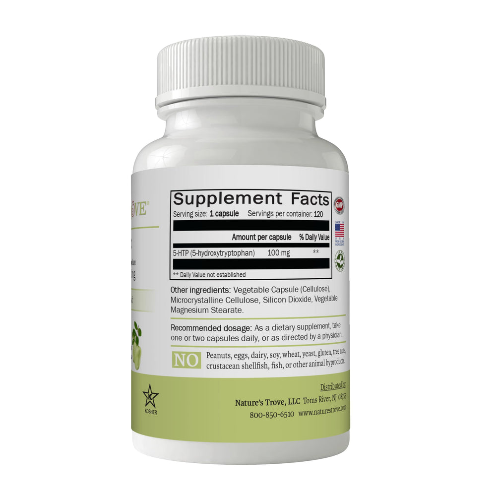 Nature's Trove griffonia seed source image highlights plant-based serotonin support.
