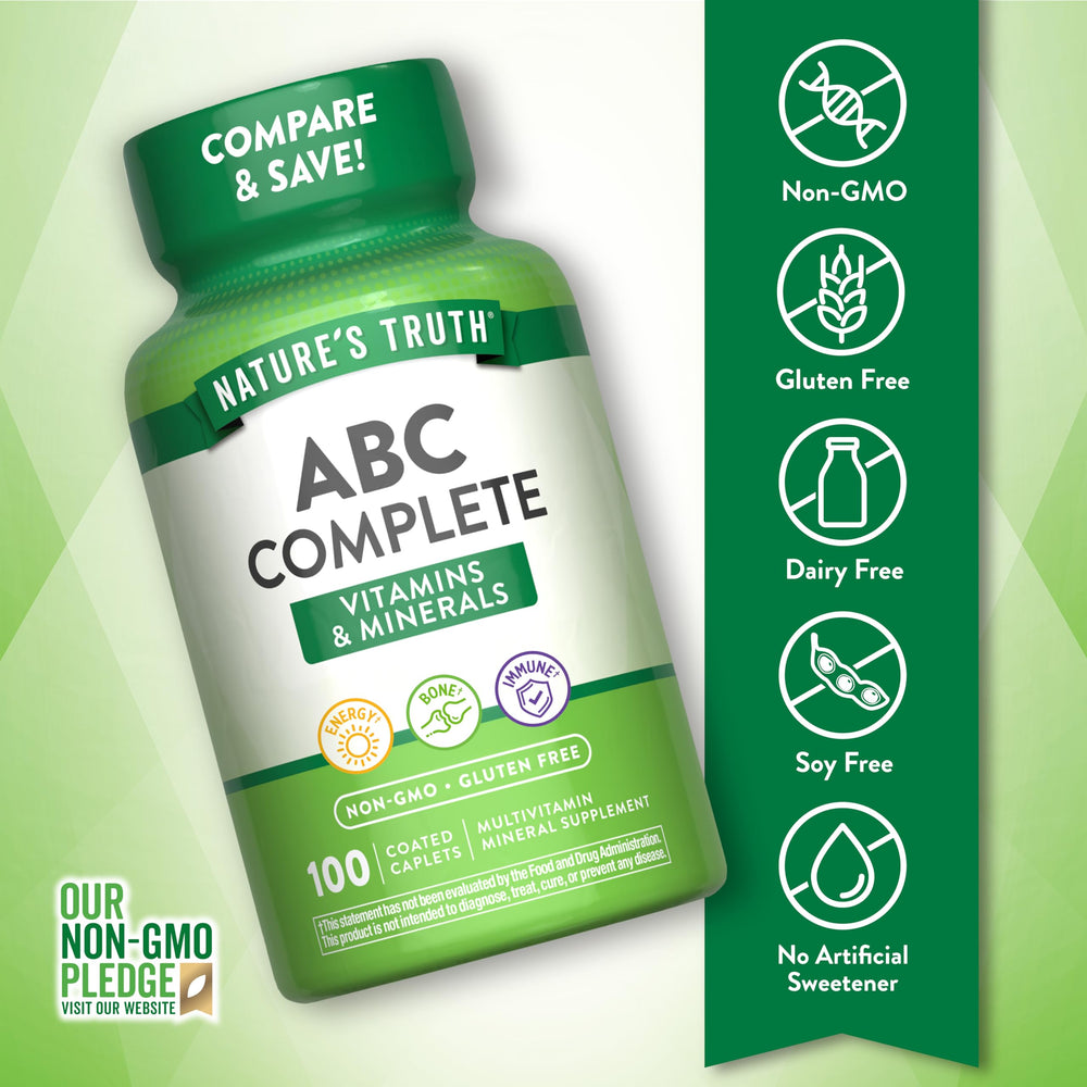 Pouring Nature's Truth multivitamins from the bottle illustrates a daily routine.