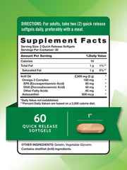 Nature's Truth Antarctic Krill Oil softgel close-up—small, easy-to-swallow capsules.