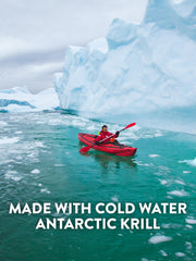 Nature's Truth Antarctic Krill Oil nutrition panel—gluten-free and non-GMO assurances.