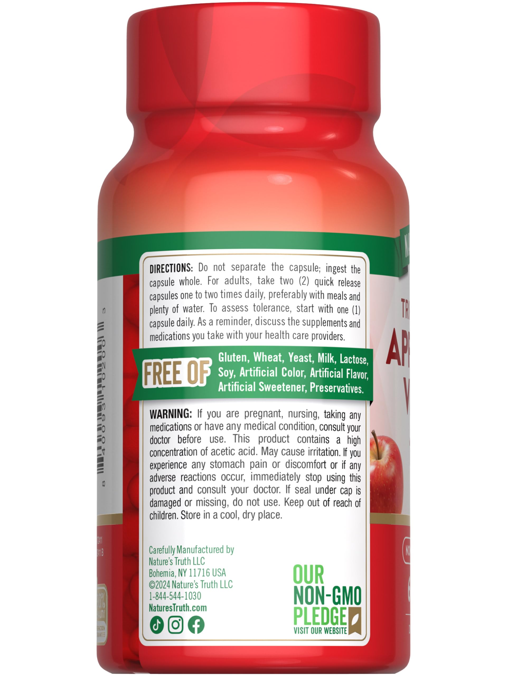 On-the-go lifestyle with Nature's Truth Apple Cider Vinegar capsules.