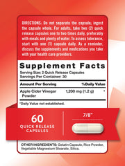 Nature's Truth Apple Cider Vinegar quick-release capsules for on-the-go use.
