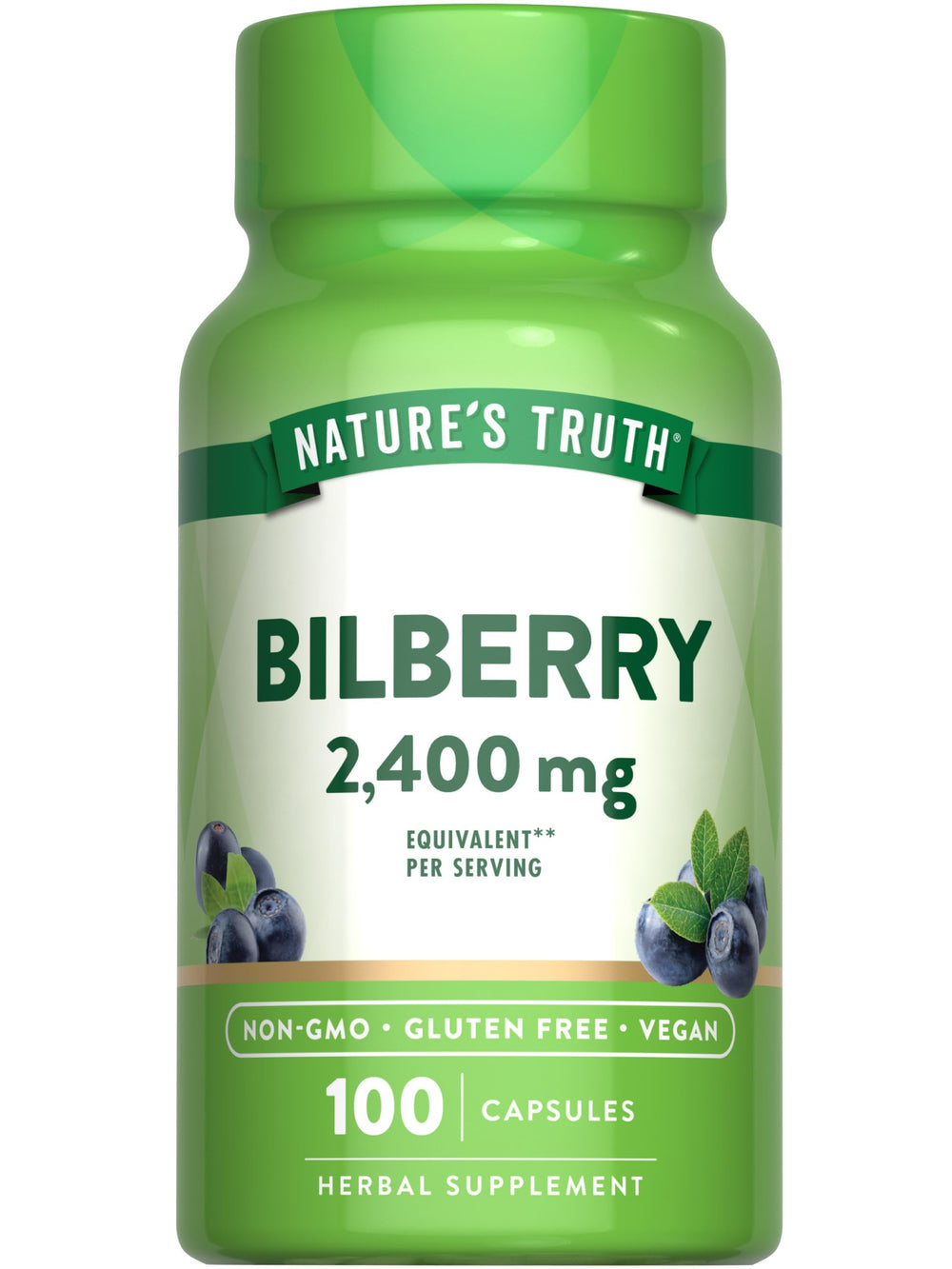 Nature's Truth Bilberry Extract Capsules bottle for daily use