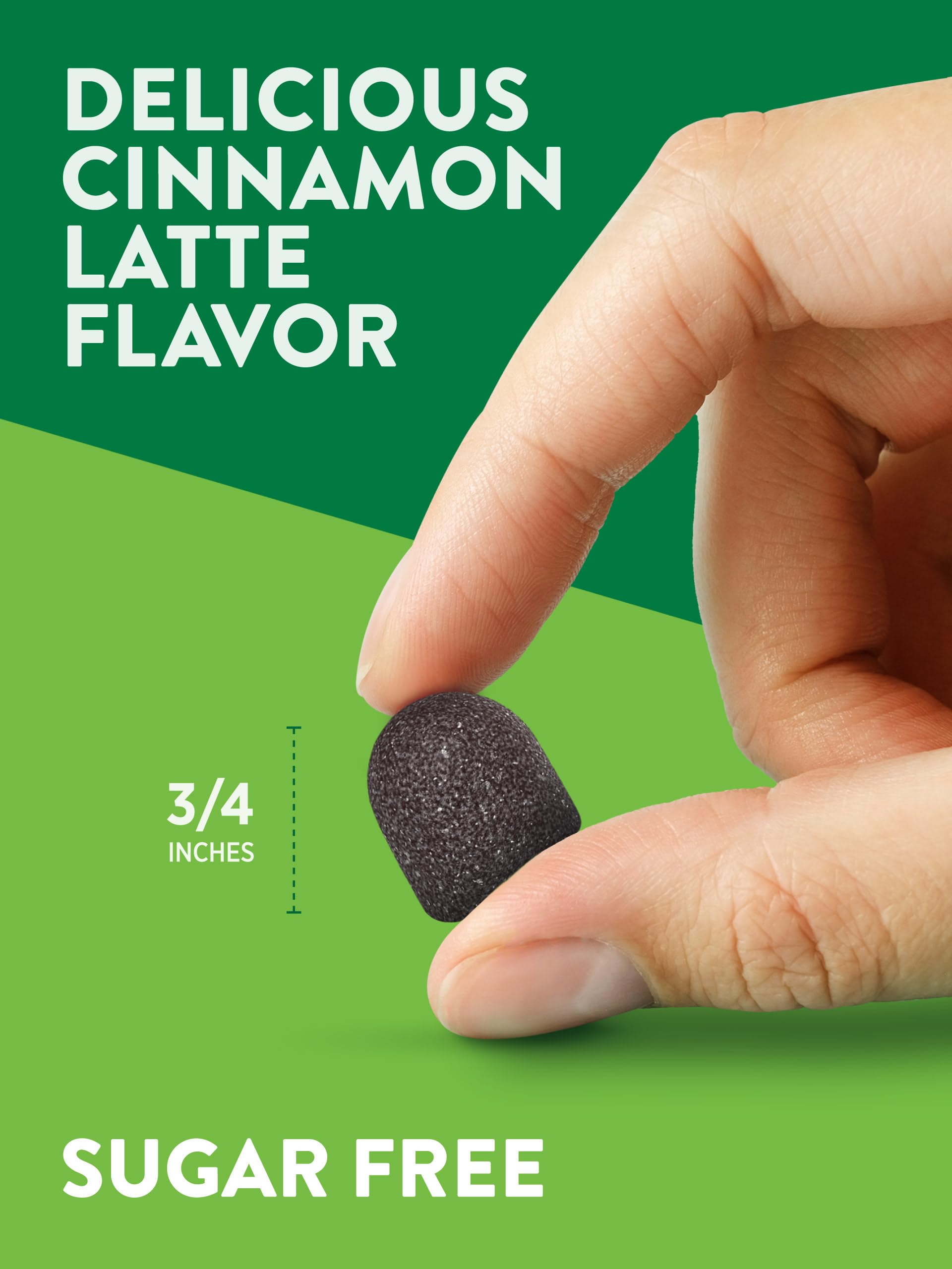 Vegan and clean-label badges on Nature's Truth Cinnamon Gummies packaging.