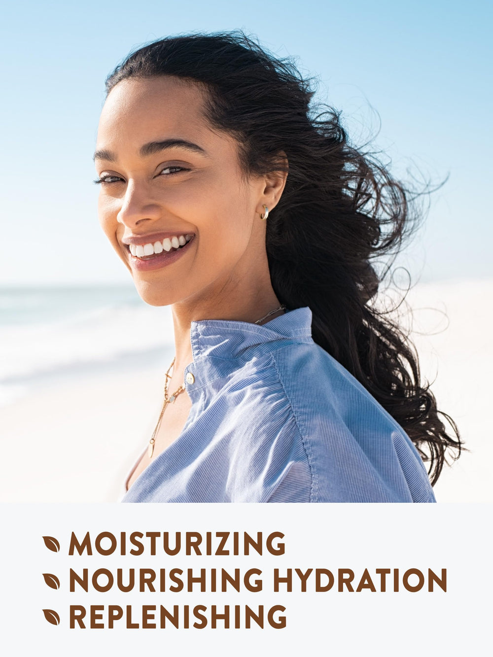 Nature's Truth Coconut Oil glass bottle communicates purity and a premium base oil feel.