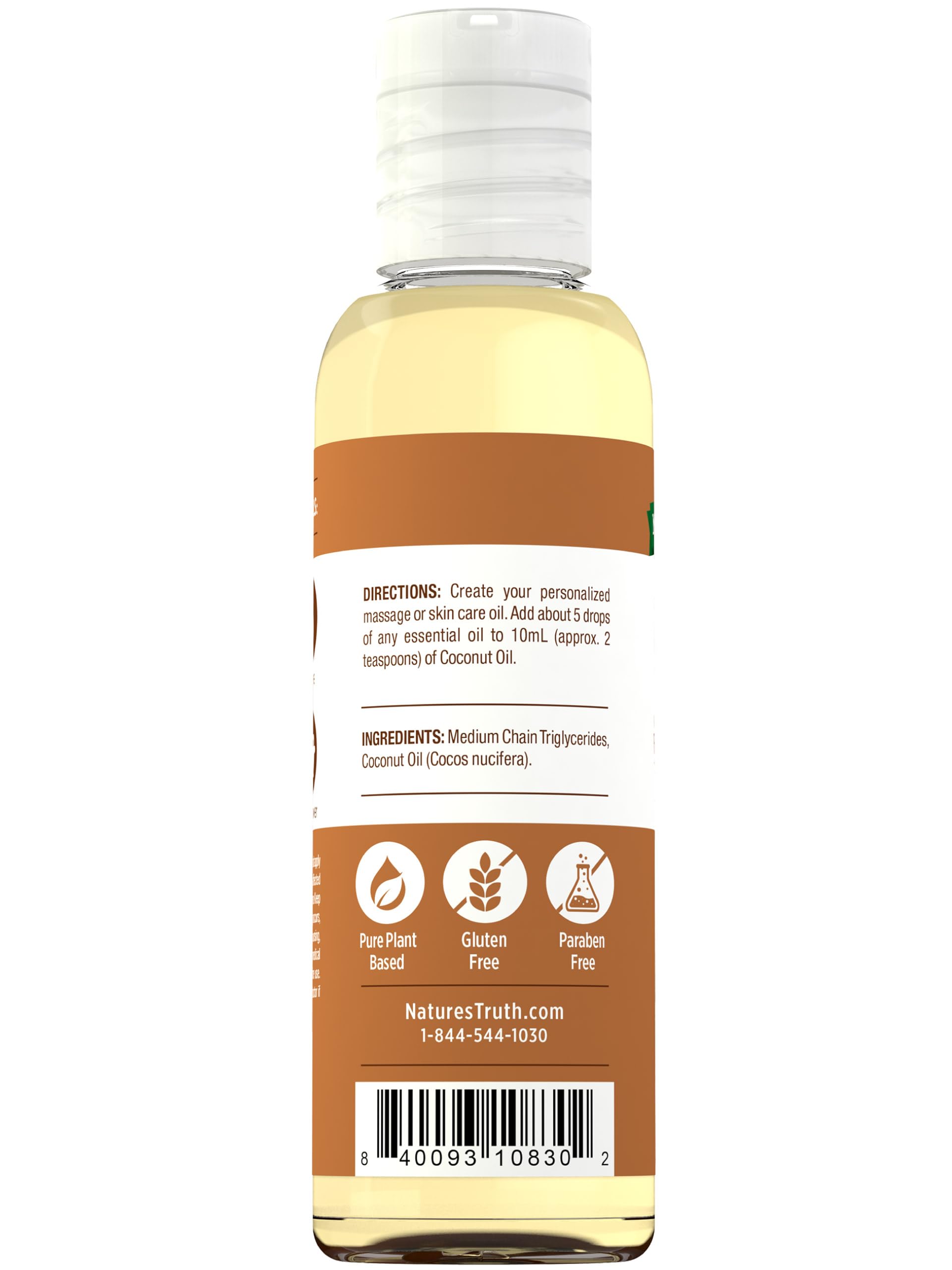 Nature's Truth Coconut Oil packaging box signals trusted origins and quality you can rely on.