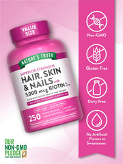 Nature's Truth coconut oil softgels close-up emphasizes natural hydration for nails and skin