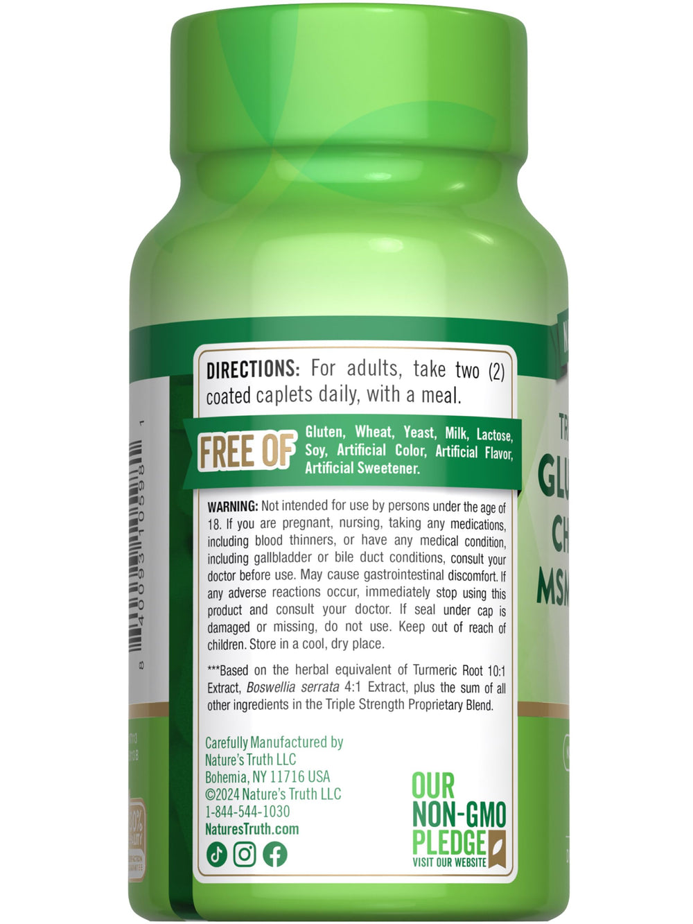 Nature's Truth daily joint-support supplement supports active living.