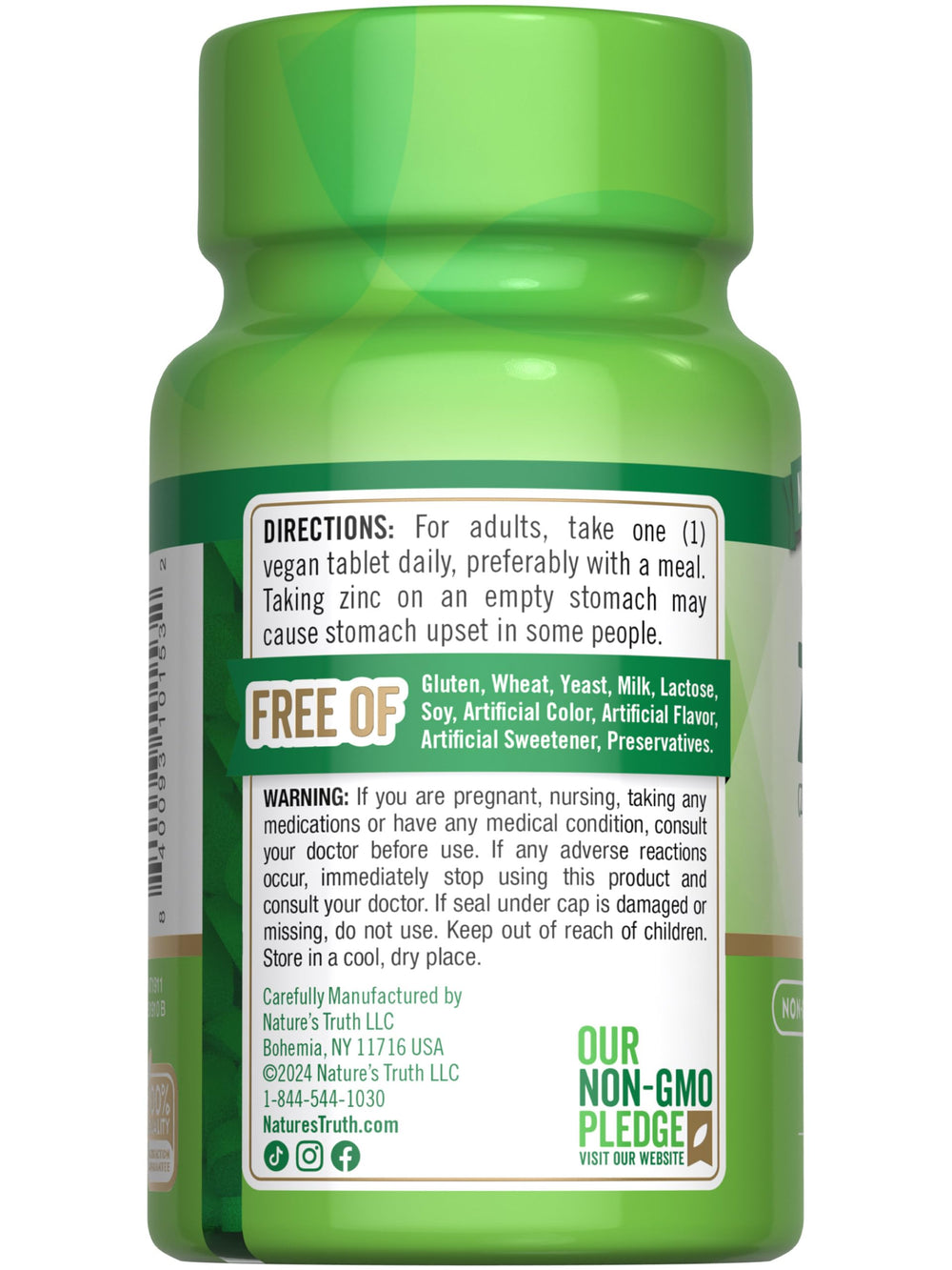 Nature's Truth bottle on shelf ready for easy daily use