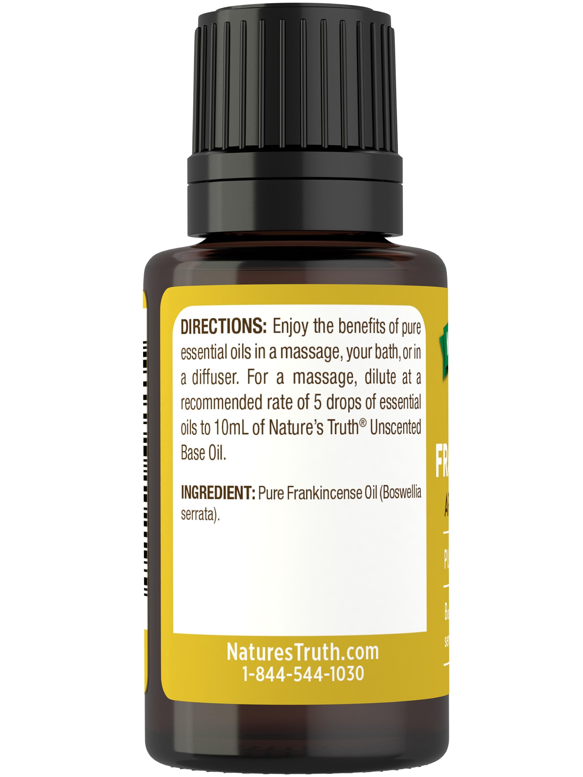 Lab tested purity badge for Nature's Truth frankincense essential oil