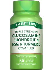 Nature's Truth glucosamine-chondroitin-msm caplets provide convenient joint support.