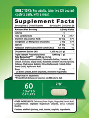 Nature's Truth glucosamine-chondroitin-msm complex bottle highlights daily joint wellness.