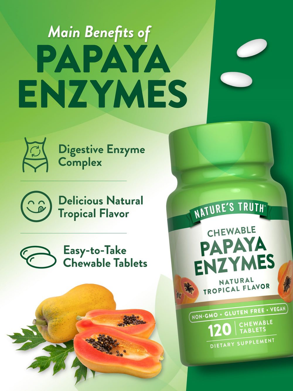 Nature's Truth gluten-free label confirms allergen-friendly ingredients.