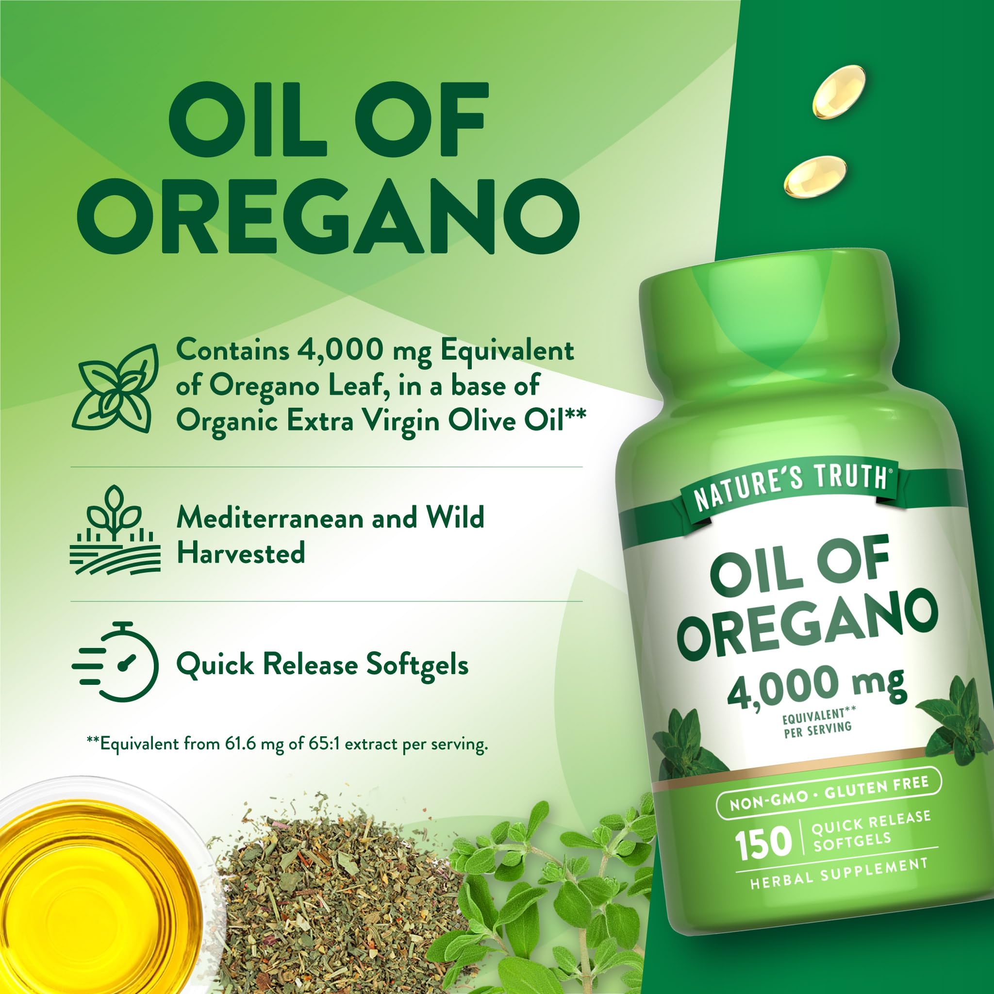 Nature's Truth gluten-free and non-GMO formula for allergen-conscious supplementation