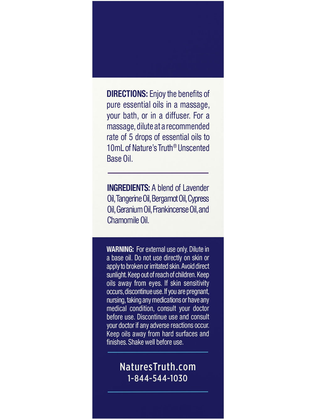 Non-GMO gluten-free plant-based Nature's Truth Good Nite essential oil
