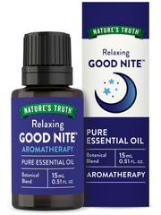 Nature's Truth Good Nite essential oil bottle for calming aromatherapy diffusion