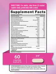 Nature's Truth Hair Skin and Nails caplets close-up highlighting 5,000 mcg biotin